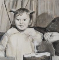 Rūtos Levulienės paveikslas Pirmas gimtadienis