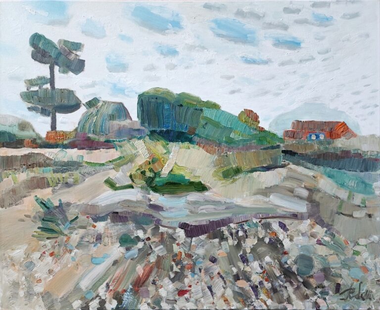 Rūtos Levulienės paveikslas Pavilosta pakrantės