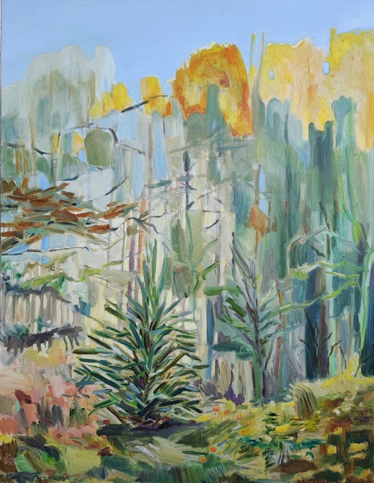 Rūtos Levulienės paveikslas Ruduo miške